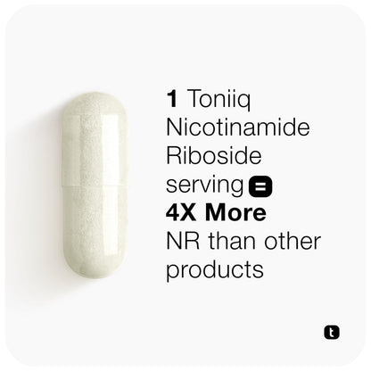 Toniiq Nicotinamide Riboside 1000 mg – High-Potency NR Supplement (60 Veg Capsules) | Third-Party Tested