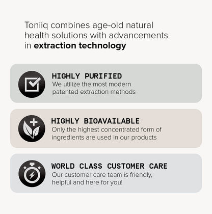 Toniiq NMN 1200mg – Stabilized, 98% Pure, Third-Party Tested, 60 Capsules
