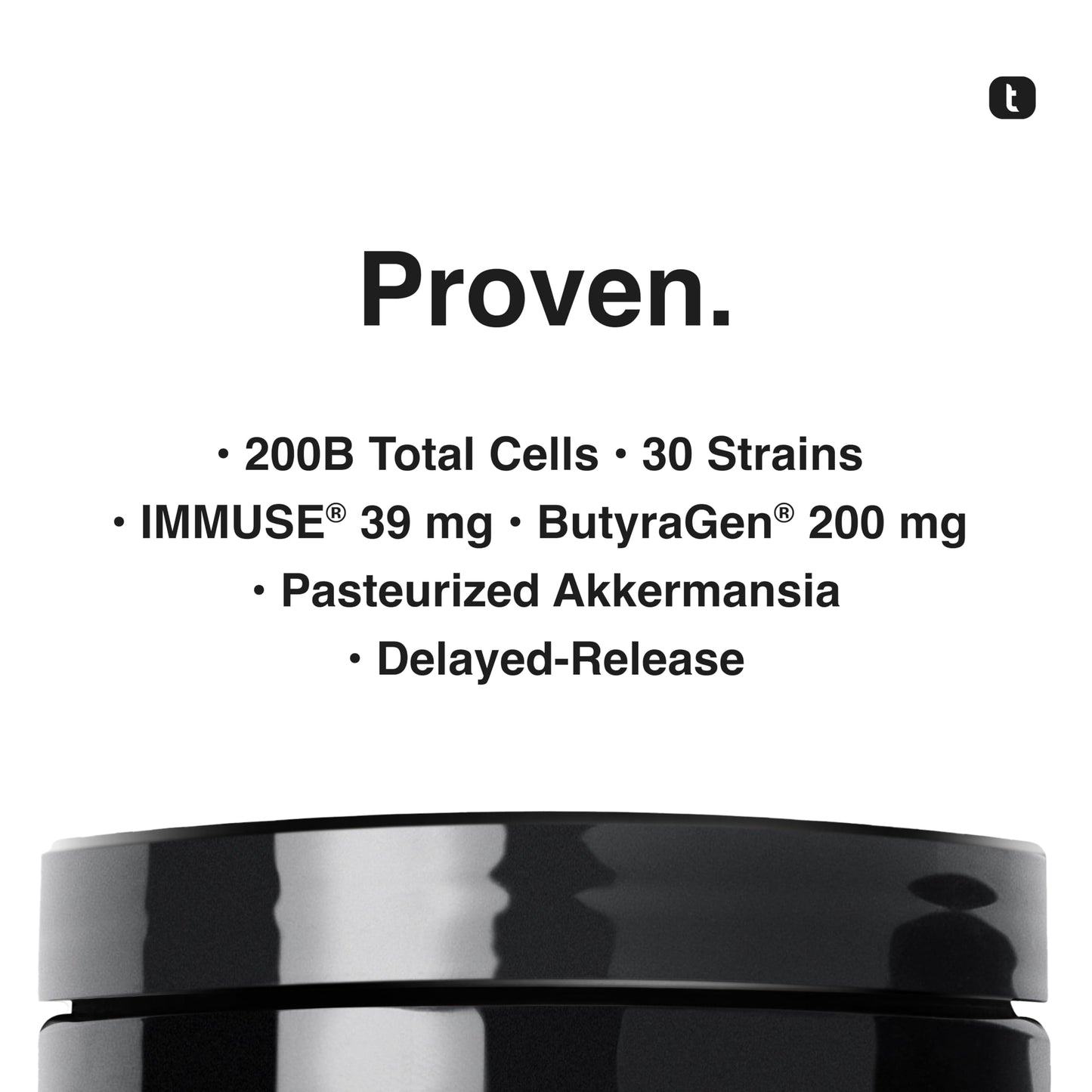 Toniiq Prebiotics and Probiotics – 200B TFU Synbiotic with IMMUSE and ButyraGen – 30 Strains – 60 Capsules