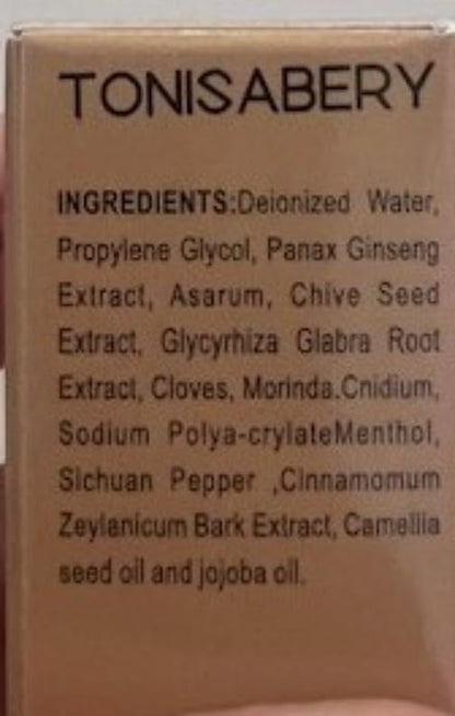 Tonisabery Men's Herbal Massage Oil – Natural Formula for Skin Hydration, 10mL