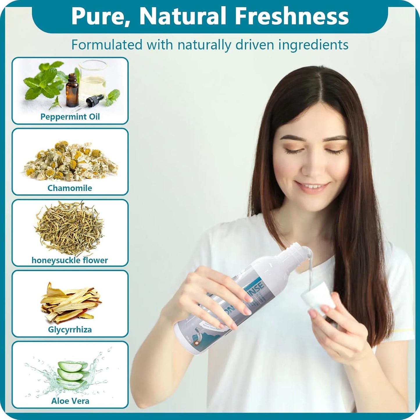 Tonsil Rinse - Natural Mouthwash for Tonsil Stones | Alcohol-Free, Breath Freshening 10 oz