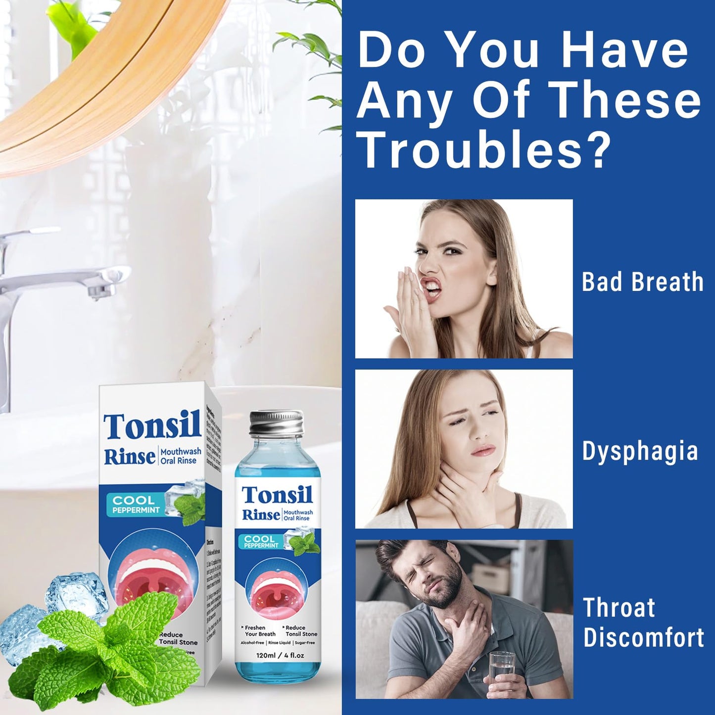 Tonsil Stone Remover Mouthwash 2-Pack – Soothe Tonsils & Fresh Breath