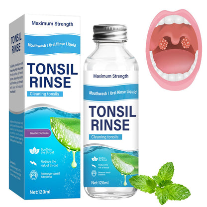 Tonsil Stone Remover – Alcohol-Free Natural Oral Rinse for Soothing Tonsils & Fighting Bad Breath (4 Fl Oz)