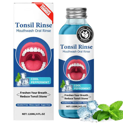 Tonsil Stone Remover & Alcohol-Free Mouthwash – Natural Oral Rinse for Bad Breath & Dry Mouth