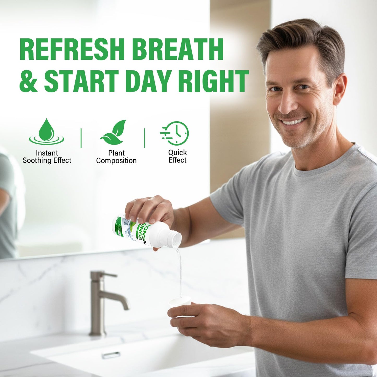 Tonsil Stone Remover Mouthwash - Natural Relief for Tonsil Stones & Fresh Breath