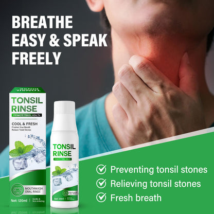 Tonsil Stone Remover Mouthwash - Natural Relief for Tonsil Stones & Fresh Breath