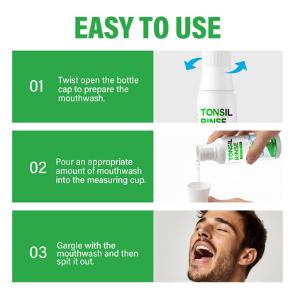 Tonsil Stone Remover Mouthwash - Natural Relief for Tonsil Stones & Fresh Breath