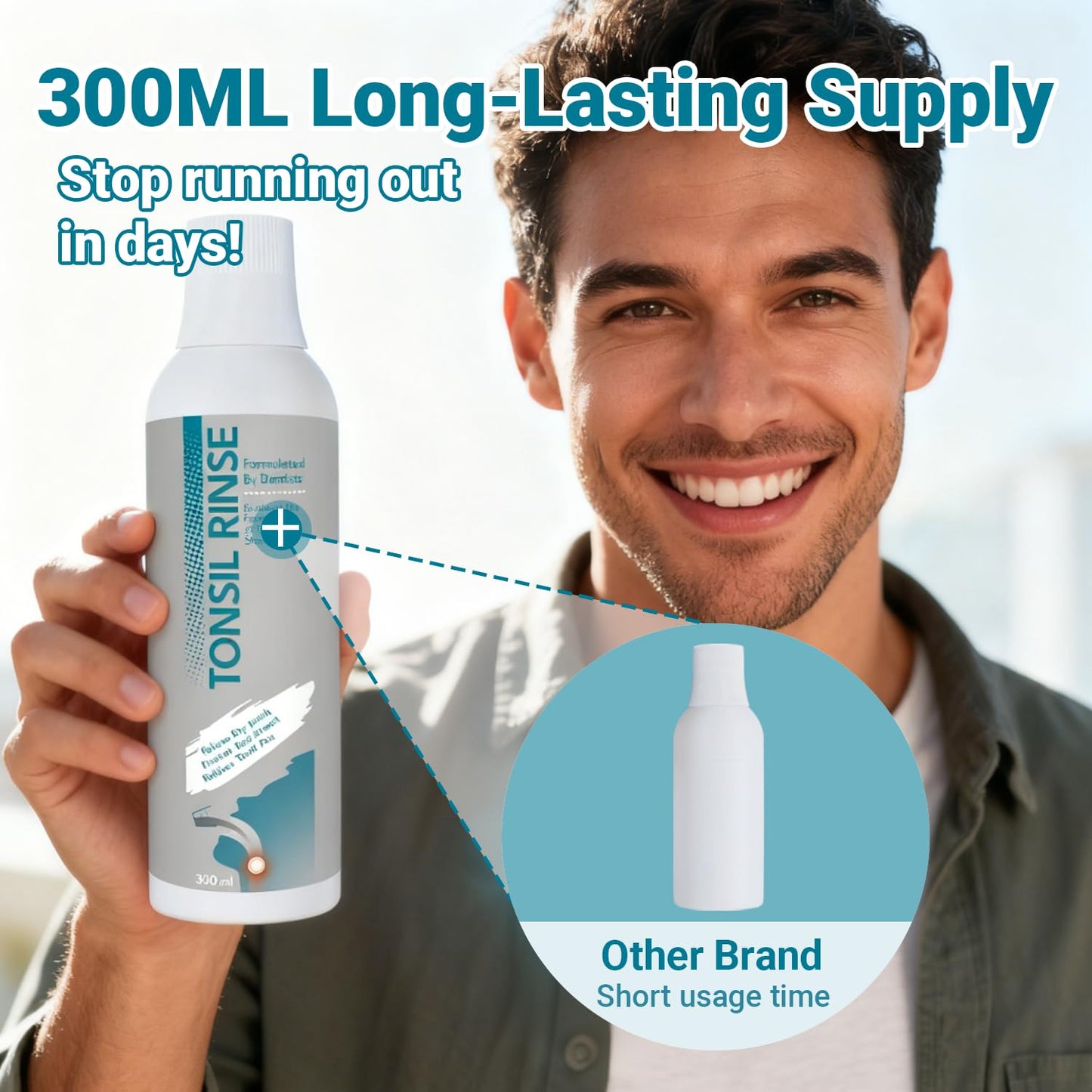 Tonsil Stone Remover Mouthwash - Soothe Tonsils, Dry Mouth & Bad Breath