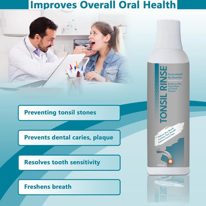 Tonsil Stone Remover Mouthwash - Soothe Tonsils, Dry Mouth & Bad Breath