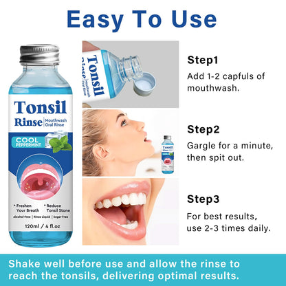 Tonsil Stone Remover Mouthwash – Soothe Tonsils, Fresh Breath