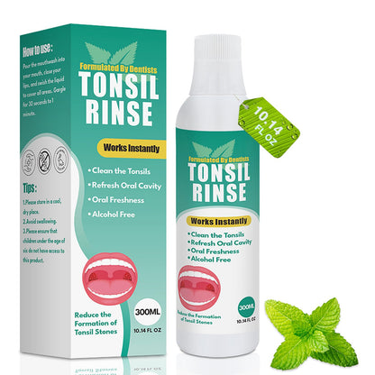 Tonsil Stone Remover with Alcohol-Free Oral Rinse – 300ml (10.14 fl oz) | Soothe Tonsils & Freshen Breath