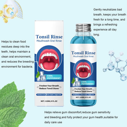 Tonsil Stone Remover & Alcohol-Free Mouthwash – Natural Oral Rinse for Bad Breath & Dry Mouth