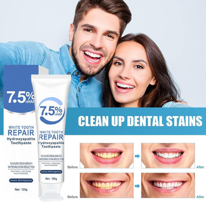 7.5% Hydroxyapatite Toothpaste for Enamel Protection, Tooth Strengthening & Fresh Breath | Gentle Mint