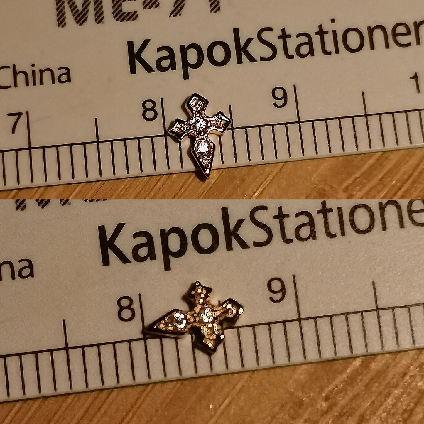 Tooth Gems 8K Gold Cross Design – 5mm Teeth Gems Kit (1 Piece)