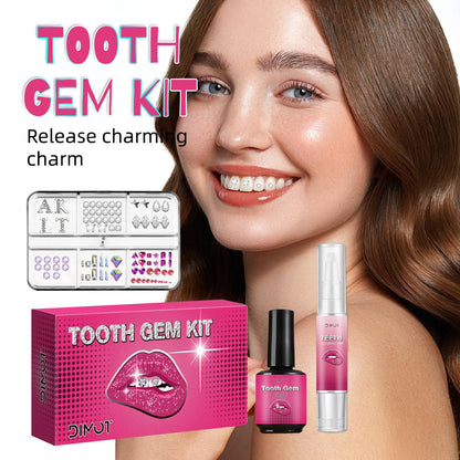 Tooth Gems Kit with Light — 139-Piece DIY Tooth Jewelry Set (2025) for Men & Women