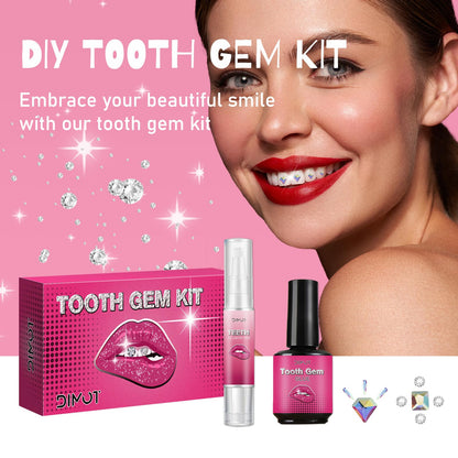 Tooth Gems Kit with Light — 139-Piece DIY Tooth Jewelry Set (2025) for Men & Women