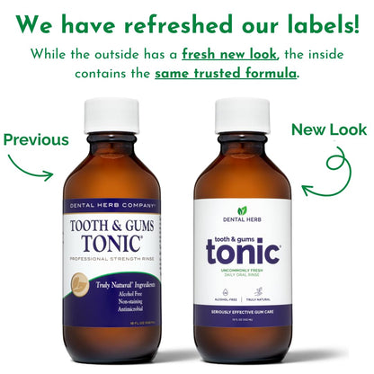 Tooth & Gums Tonic Herbal Mouth Rinse – Alcohol-Free & Fluoride-Free | Dental Herb Company