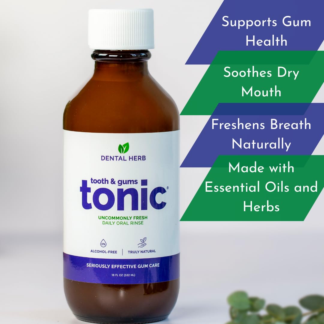 Tooth & Gums Tonic Herbal Mouth Rinse – Alcohol-Free & Fluoride-Free | Dental Herb Company