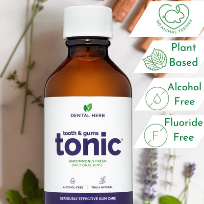 Tooth & Gums Tonic Herbal Mouth Rinse – Alcohol-Free & Fluoride-Free | Dental Herb Company