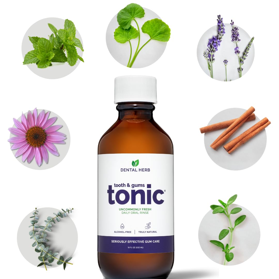 Tooth & Gums Tonic Herbal Mouth Rinse – Alcohol-Free & Fluoride-Free | Dental Herb Company