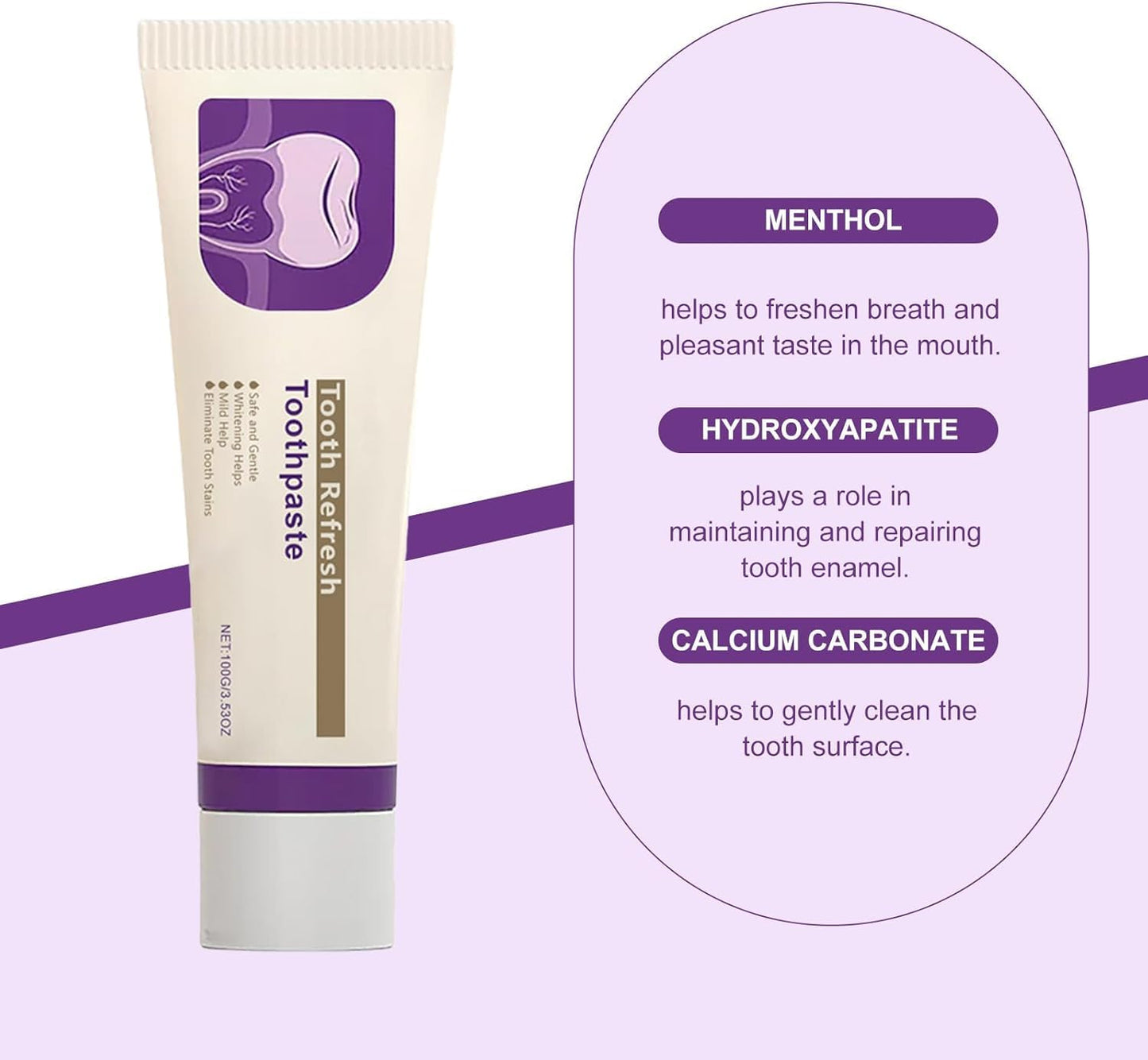 Tooth Refresh Toothpaste – Natural Fresh Breath & Enamel Care (2-Pack)