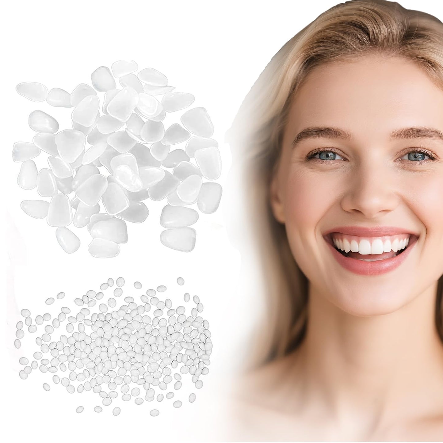 Tooth Repair Kit for Missing or Broken Teeth – Moldable Beads White A04