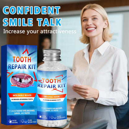 Tooth Repair Kit - Moldable False Teeth Beads for DIY Temporary Dentures