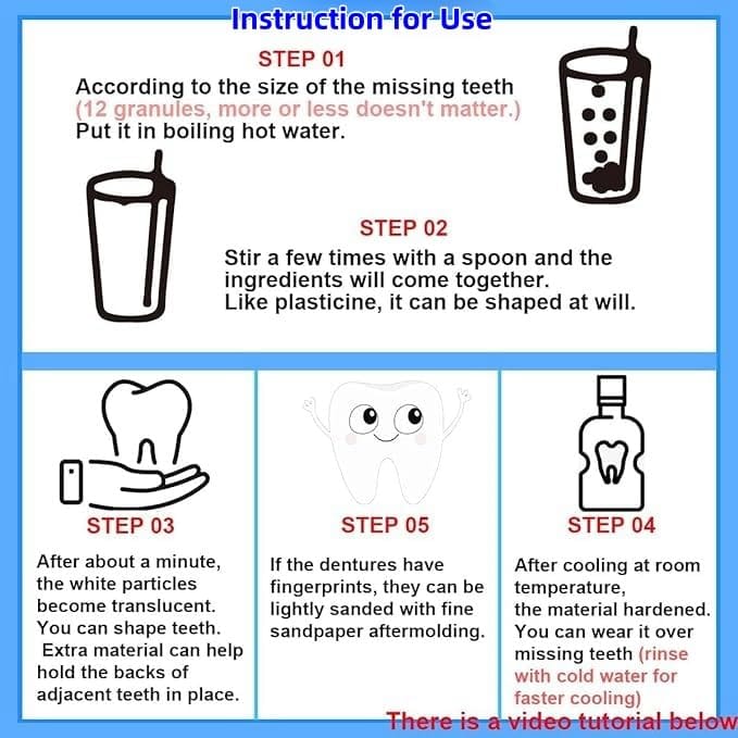 Tooth Repair Kit – Moldable Tooth Filling DIY Dental Care