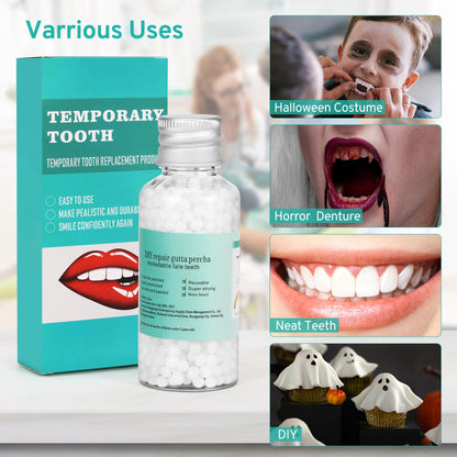 Tooth Repair Kit with 4 Dental Tools – Temporary Tooth Replacement, Moldable Fix