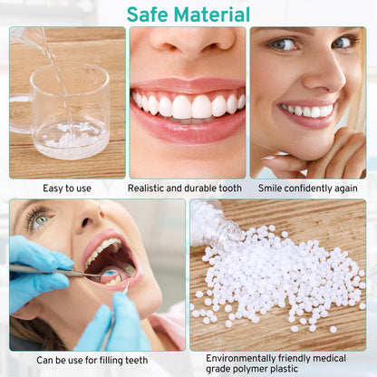 Tooth Repair Kit with 4 Dental Tools – Temporary Tooth Replacement, Moldable Fix