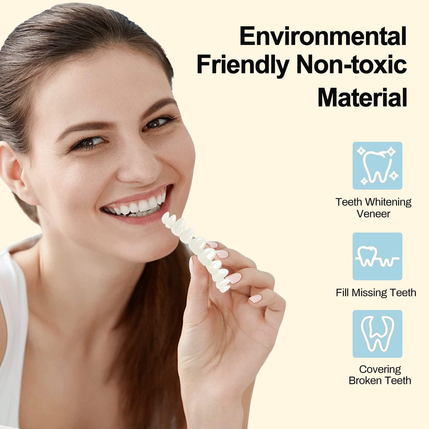 Tooth Repair Kit - Temporary Natural Shade Moldable Beads for DIY Tooth Replacement (6PCS)
