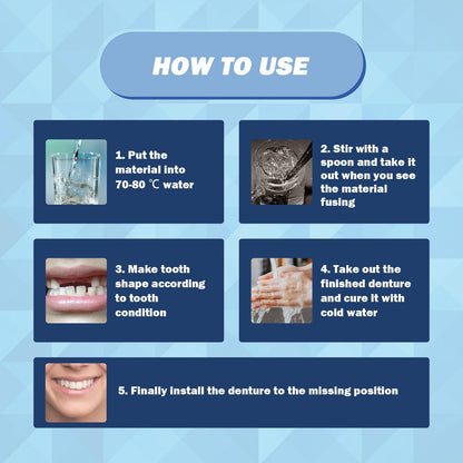 30 ml Tooth Repair Kit | Moldable Thermal Beads for Temporary Teeth Replacement