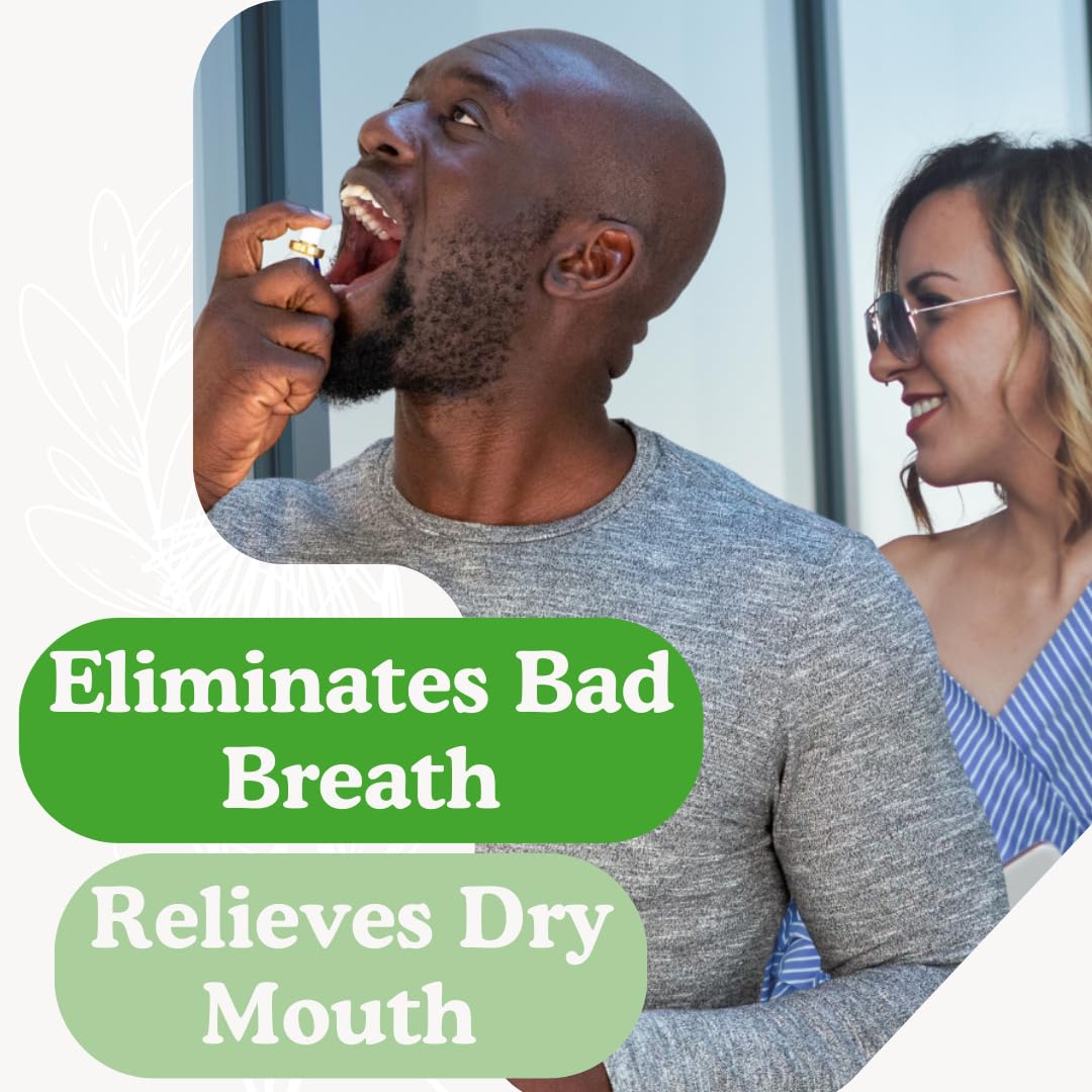 Tooth & Gums Spritz - Fresh Breath Instantly | Natural Alcohol-Free Breath Spray