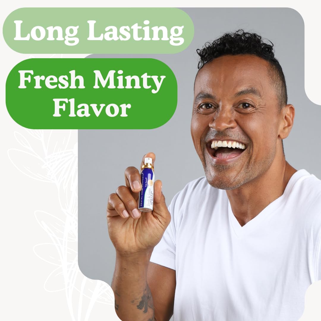 Tooth & Gums Spritz - Fresh Breath Instantly | Natural Alcohol-Free Breath Spray