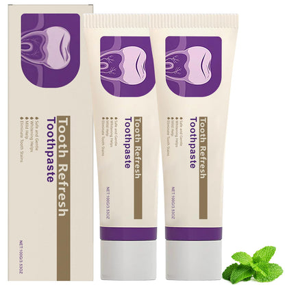 2Pcs Tooth Refresh Toothpaste | Fresh Breath, Natural Oral Care & Enamel Repair