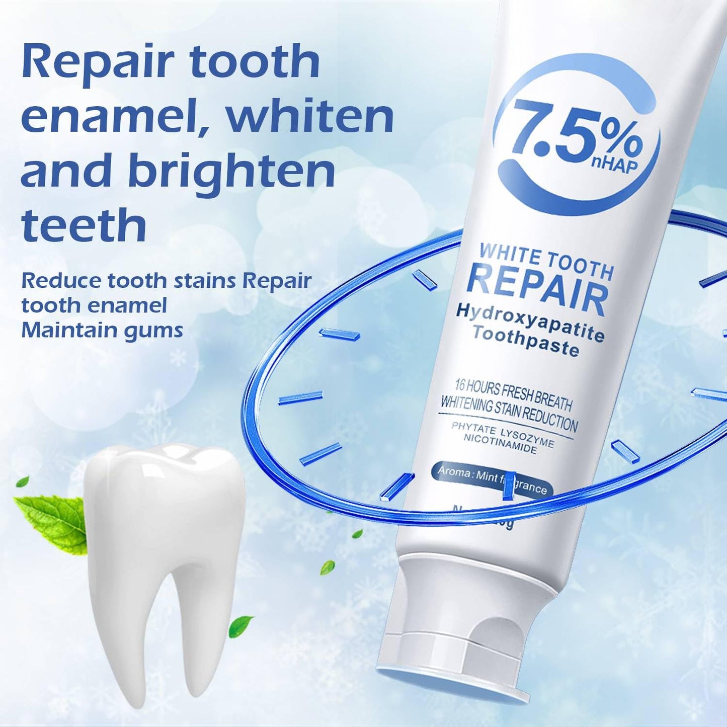 Hydroxyapatite Toothpaste for Enamel Protection & Sensitive Teeth – Gentle Mint