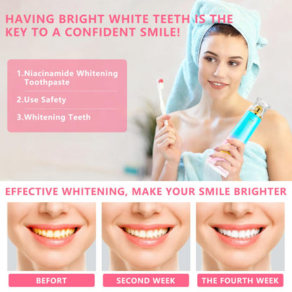Niacinamide Whitening Toothpaste for Adults | Teeth Whitening Toothpaste | Brilliant Smile 3.53oz