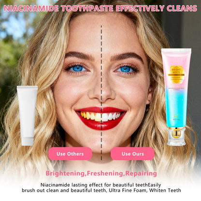 Niacinamide Whitening Toothpaste for Adults | Teeth Whitening Toothpaste | Brilliant Smile 3.53oz