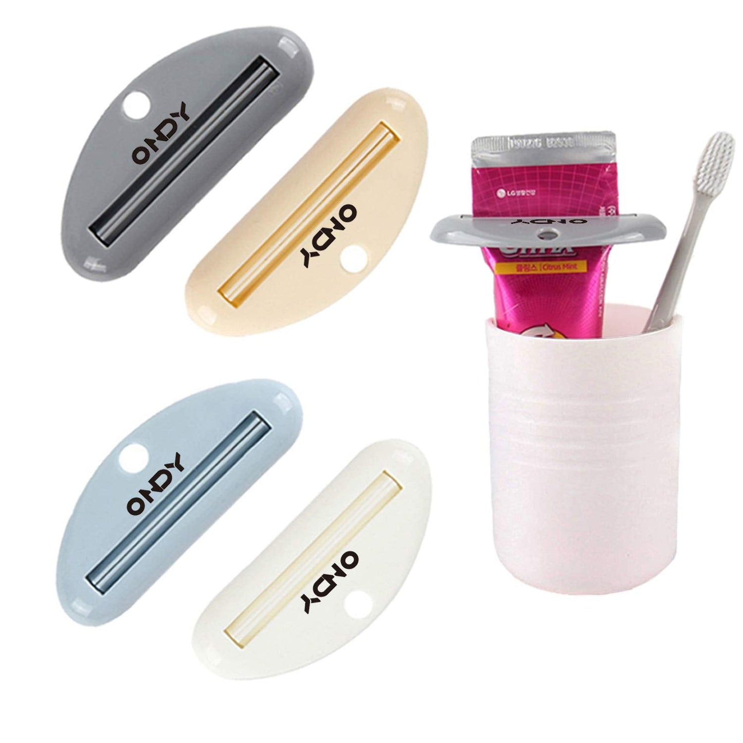 4 Pack Tube Squeezers – Toothpaste, Cosmetics, Hand Cream & More