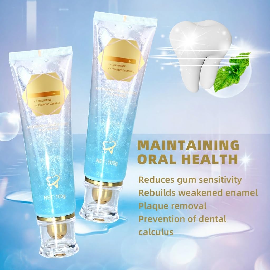 2Pack Niacinamide Whitening Toothpaste – Remove Stains & Fresh Breath | 7.06 oz