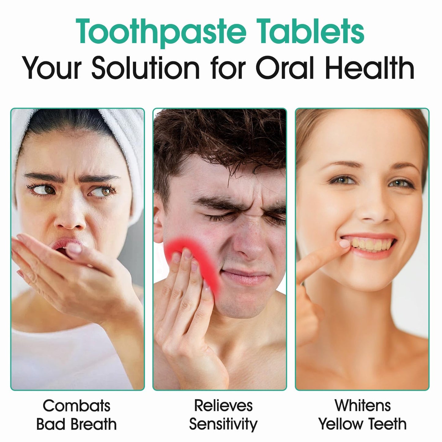 Toothpaste Tablets for Enamel Repair & Whitening – Nano-Hydroxyapatite 5% (90g) Fluoride-Free