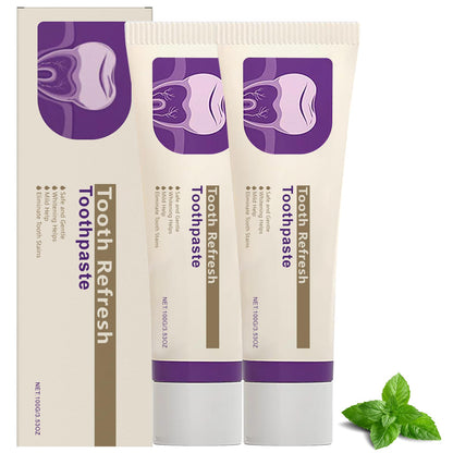 Tooth Refresh Toothpaste - Fresh Breath, Natural Oral Care & Enamel Repair (2PCS)