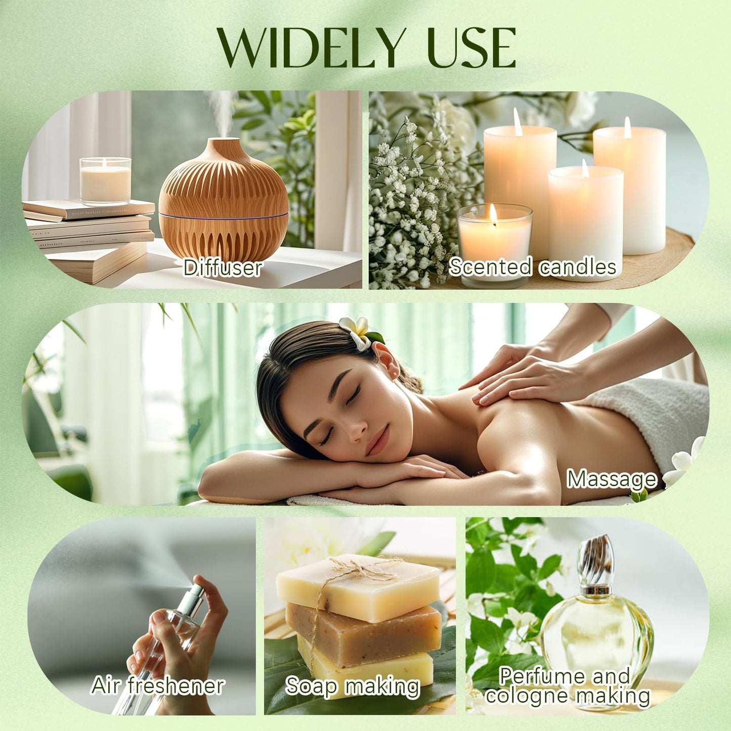 Top 12 Essential Oils Set - Pure Oils for Diffuser, DIY Projects & Gift