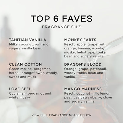 Top 6 Faves Gift Set – Premium Fragrance Oils 10ml