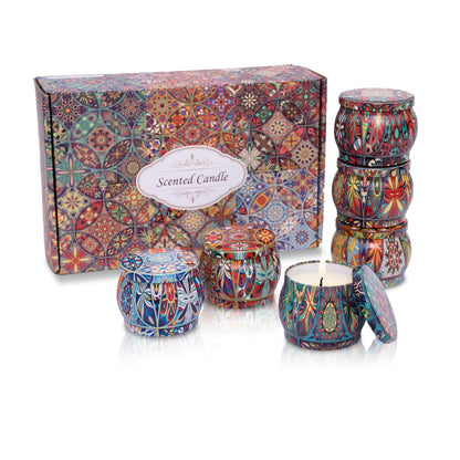 Topadorn 6-Pack Scented Candles Gift Set | Soy Wax Aromatherapy for Home & Relaxation
