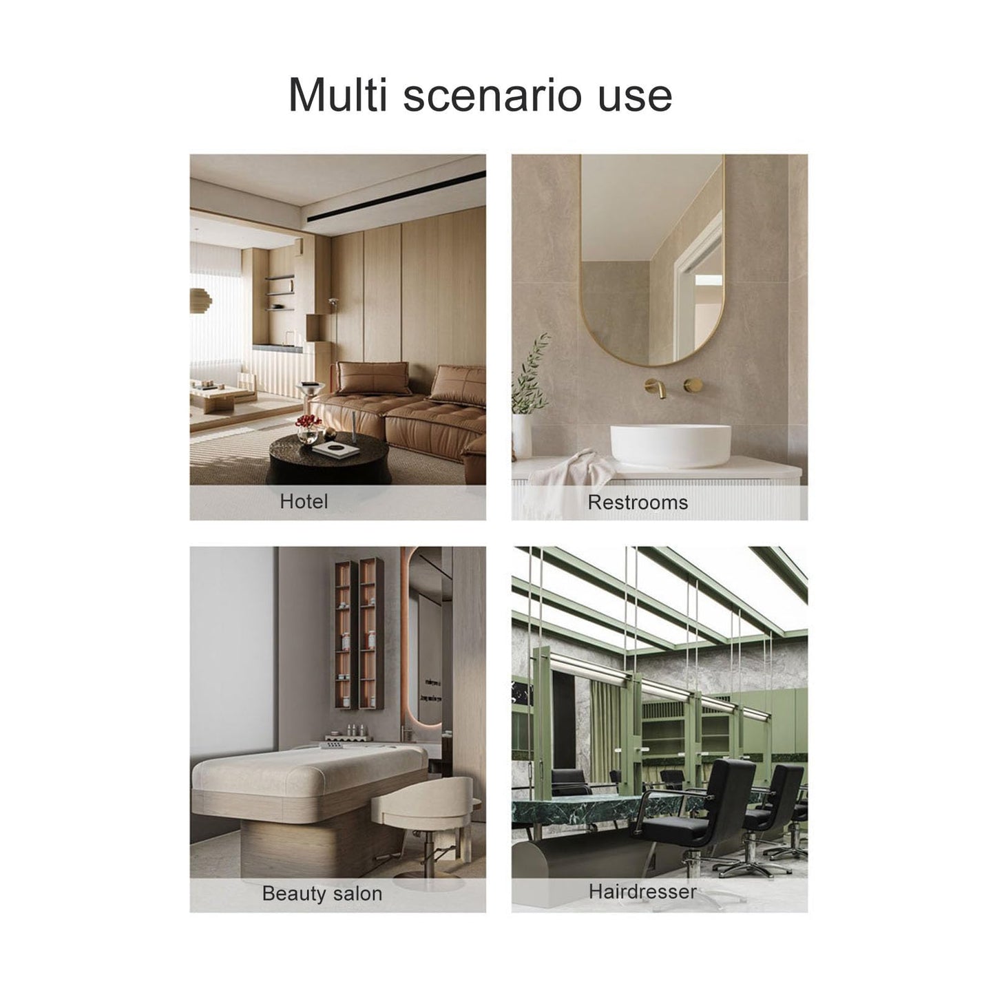 TOPINCN 100ml Automatic Diffuser - App-Controlled, Wall-Plug Essential Oil Diffuser for Home, Bar, KTV, 100㎡