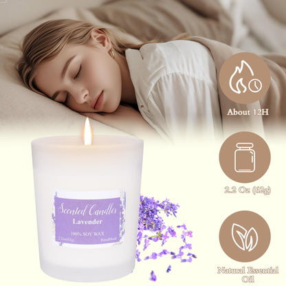 Toptime Candles Gift Set – 6 Pack Soy Aromatherapy Candles