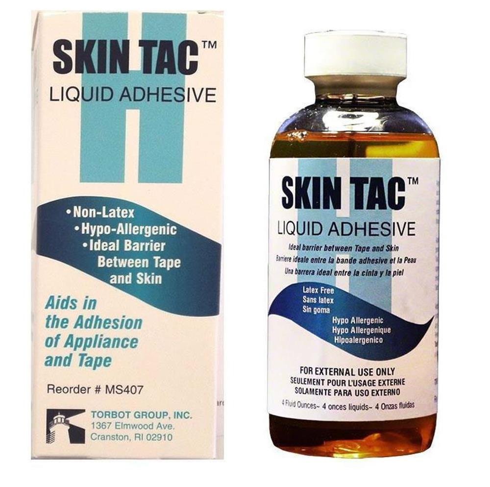 Torbot Skin-Tac Liquid Adhesive Barrier 4 Oz | Clear, Latex-Free Skin Prep