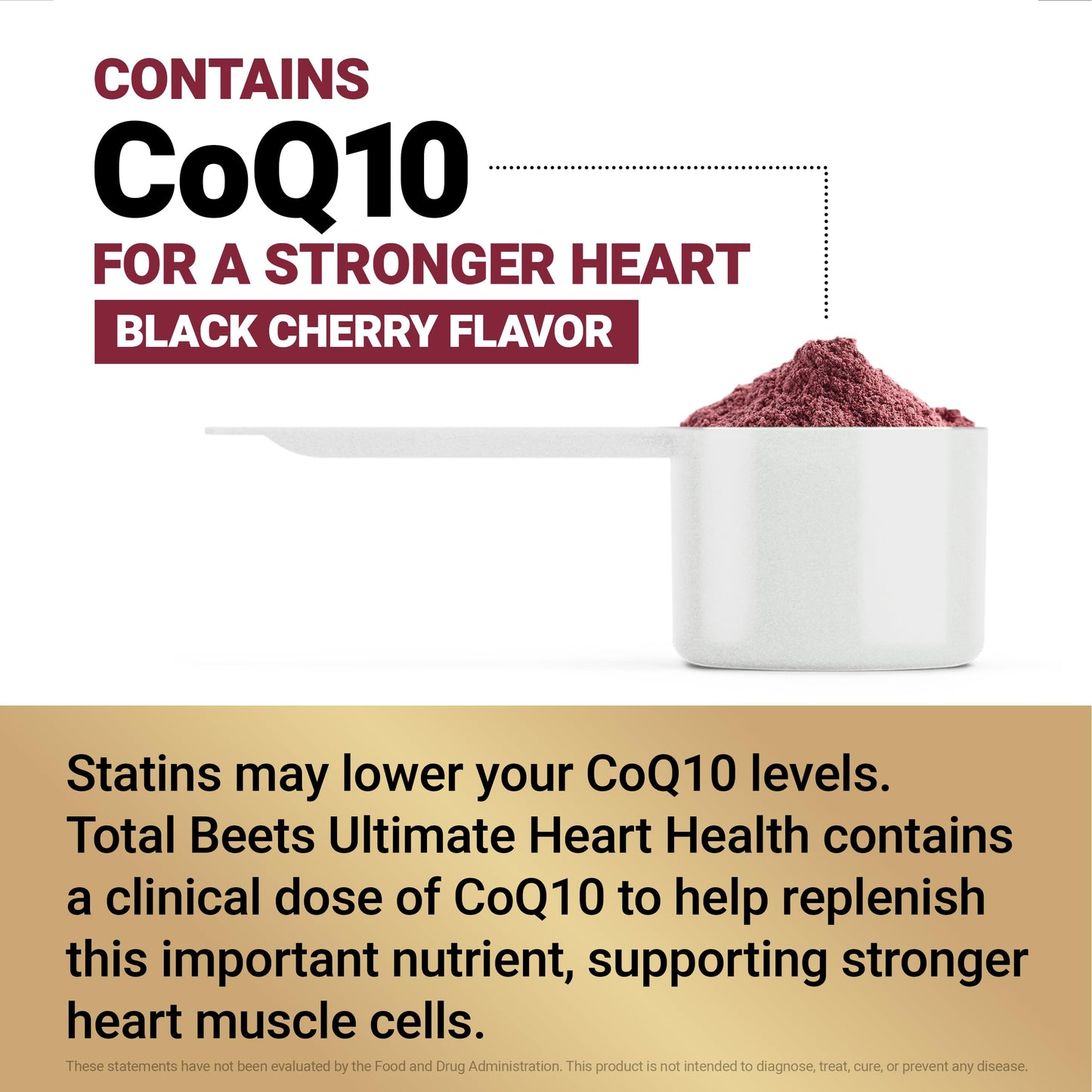 Total Beets Ultimate Heart Health - Blood Pressure Support with CoQ10, Beet Root Powder and Grape Seed Extract | 30 Servings