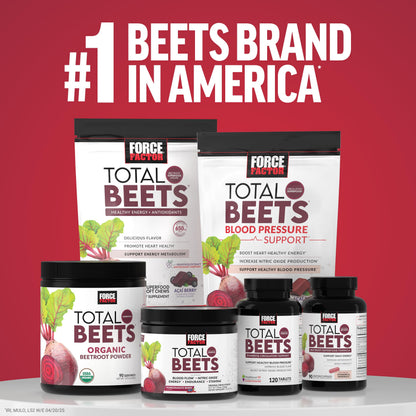 Total Beets Ultimate Heart Health - Blood Pressure Support with CoQ10, Beet Root Powder and Grape Seed Extract | 30 Servings